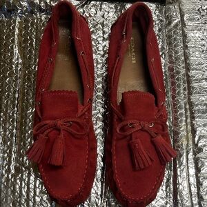 Coach Red woman’s Moccasins